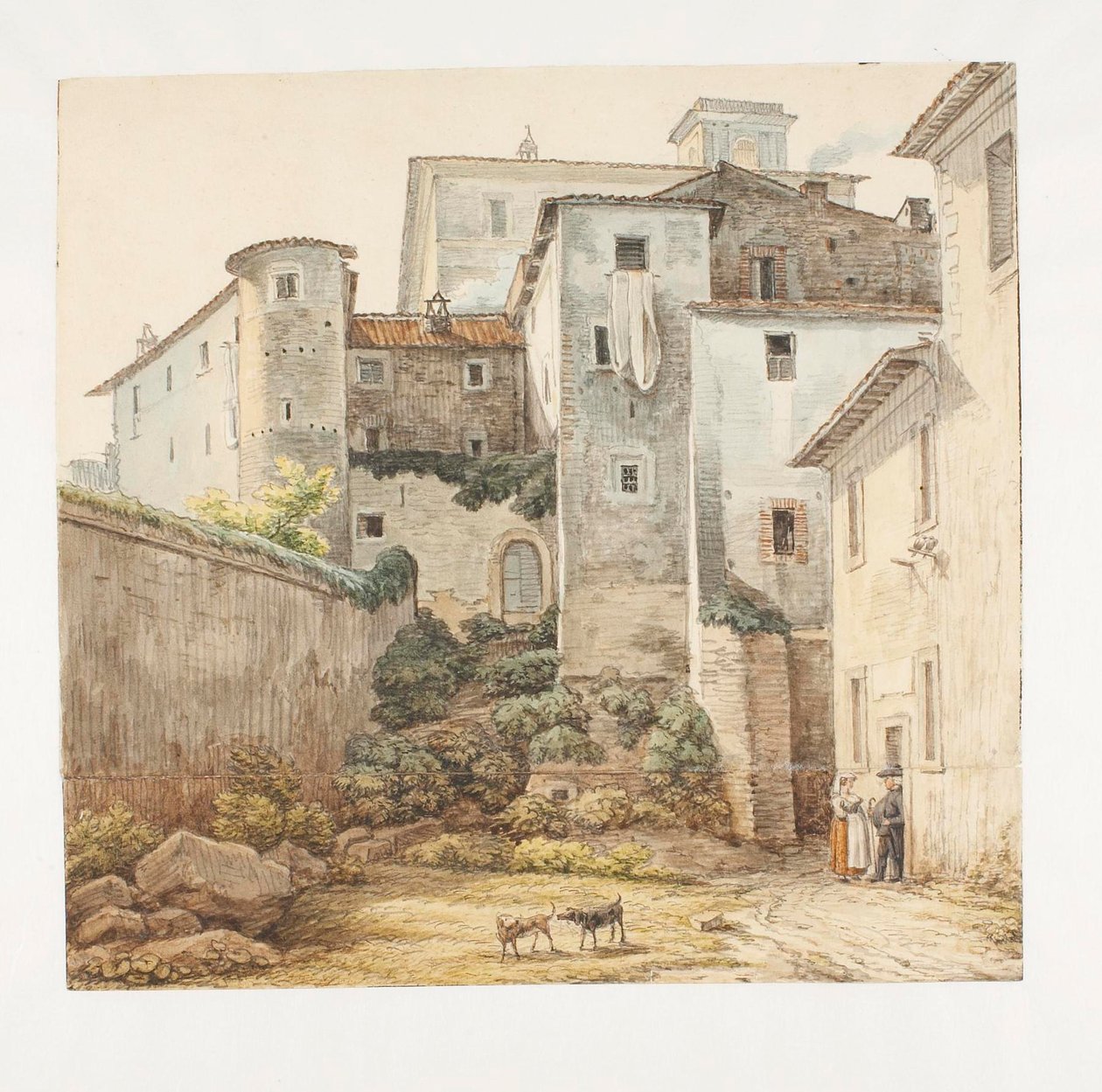 Scène du Monte Rotonda près de la campagne romaine - Johann Christian Reinhart