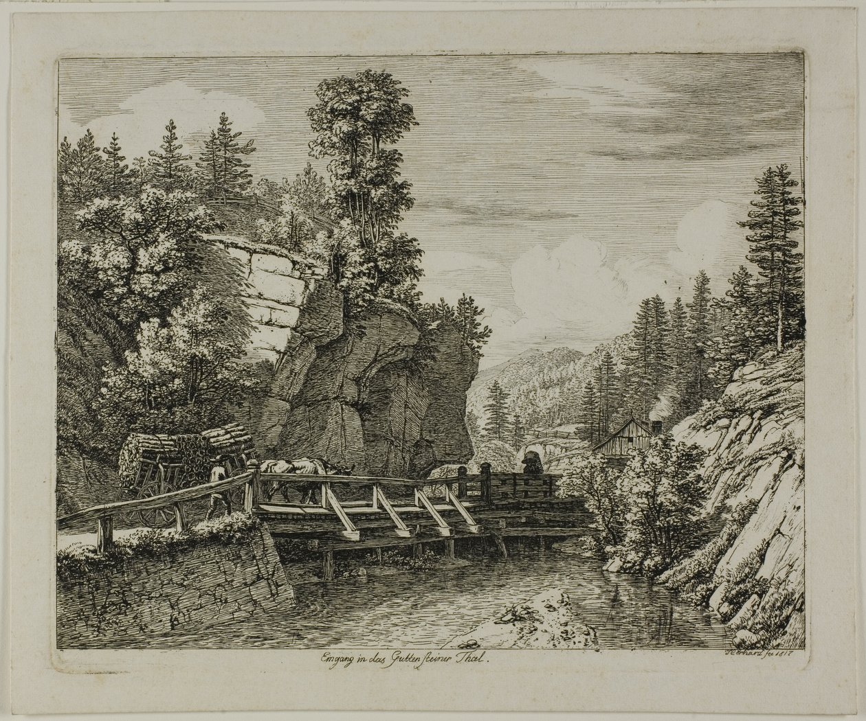 Entrée de la vallée de Guttensteiner - Johann Christoph Erhard