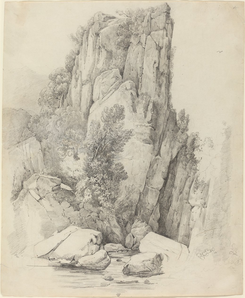 Falaises rocheuses au-dessus d