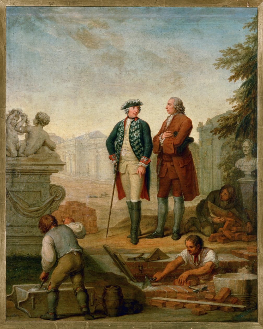 Frédéric II, roi de Prusse et le marquis d