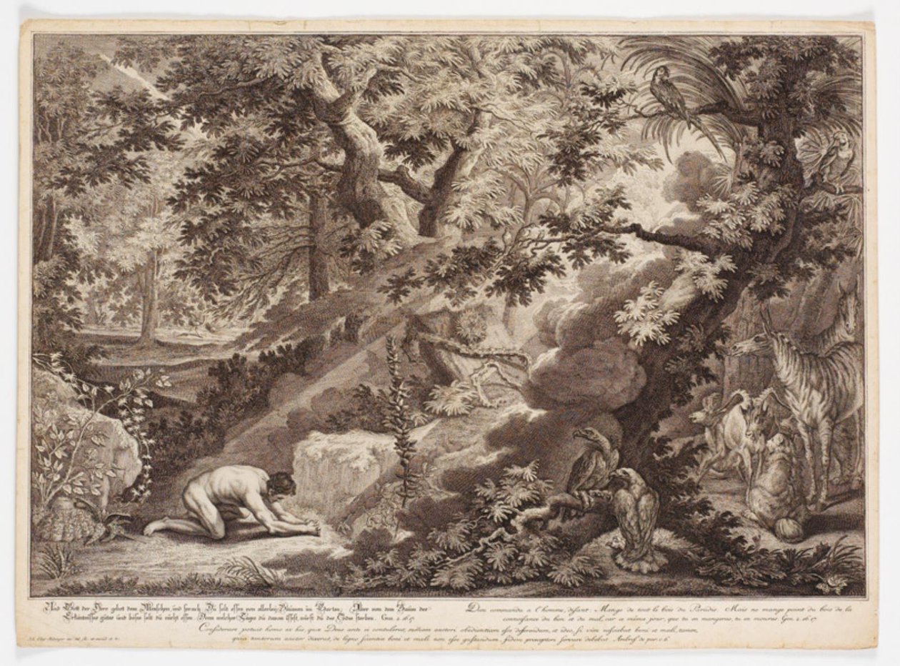 Dieu interdit à Adam de manger de l