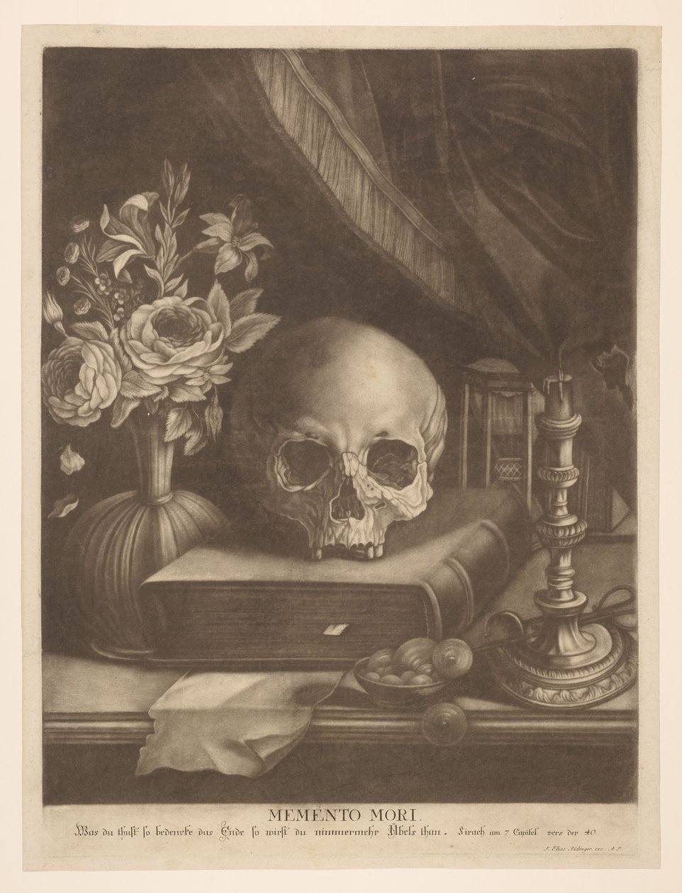 Memento mori - Johann Elias Ridinger