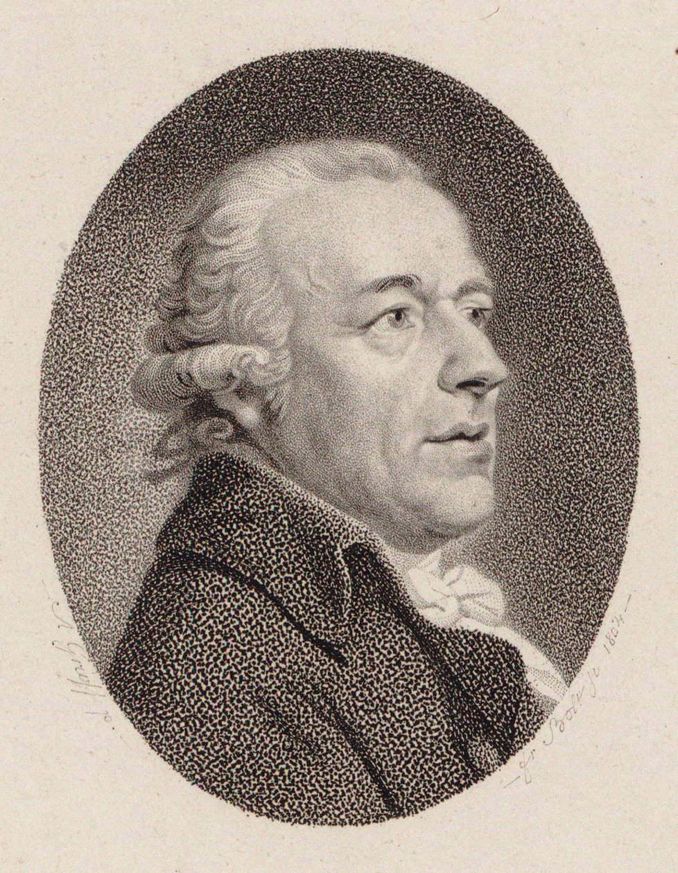 Portrait du compositeur Johann Gottlieb Naumann 1741-1801, 1804 - Johann Friedrich Bolt