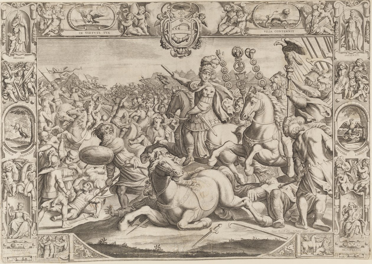 Allégorie sur Urbain VIII, Pape (Maffeo Barberini 1623-1644) - Johann Friedrich Greuter