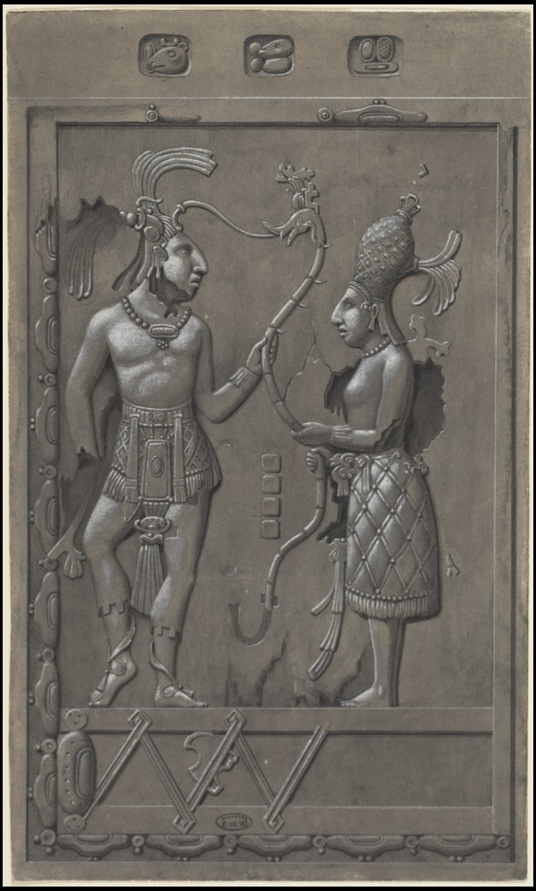 Une collection des œuvres originales de Waldeck sur la Mésoamérique, Boîte 2 de 22 - Johann Friedrich Maximilian von Waldeck