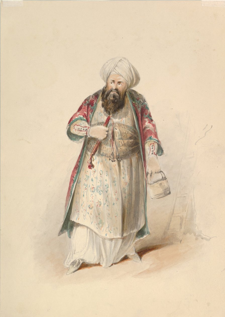 Étude de costume pour Osmin dans L