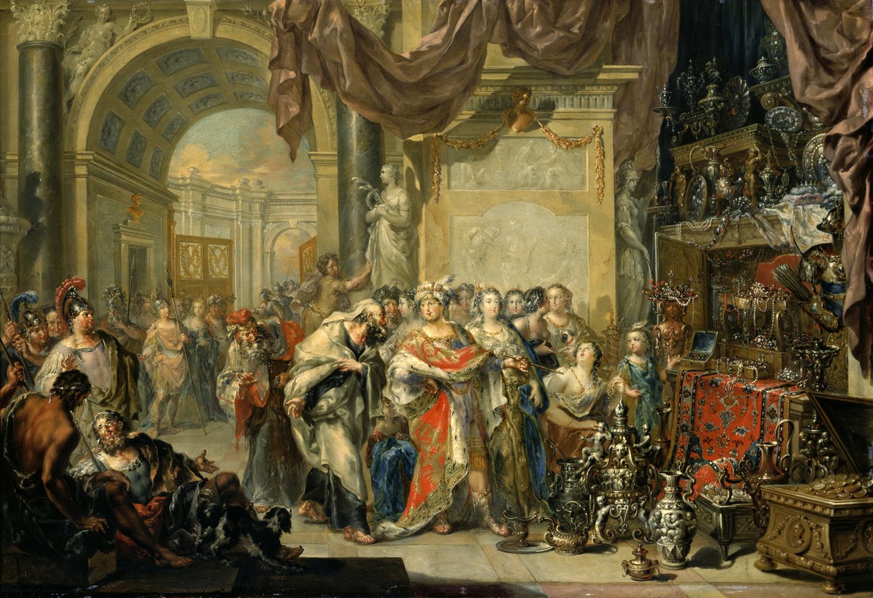 Crésus et Solon - Johann Georg Platzer