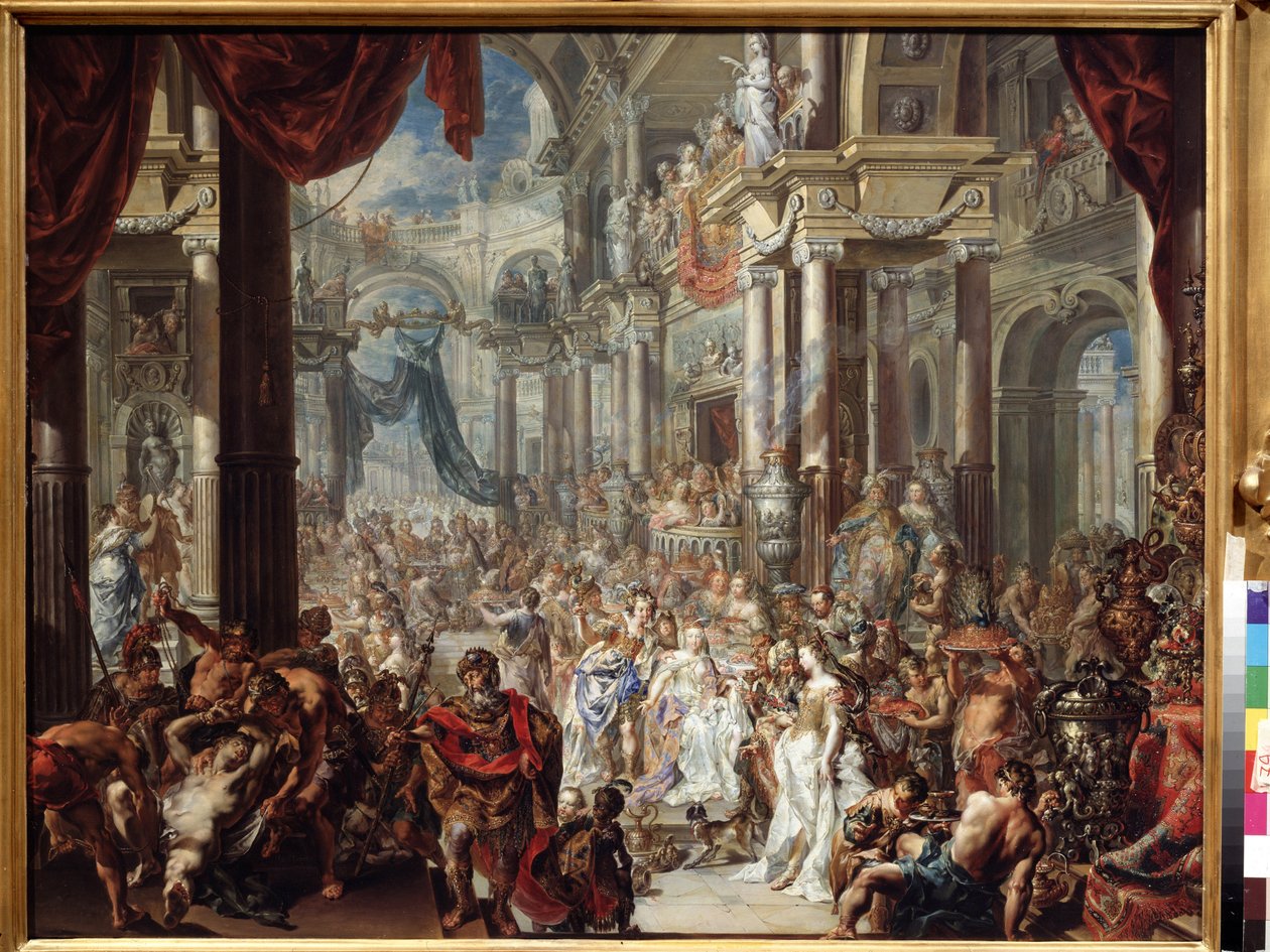 La parabole de la fête de mariage - Johann Georg Platzer