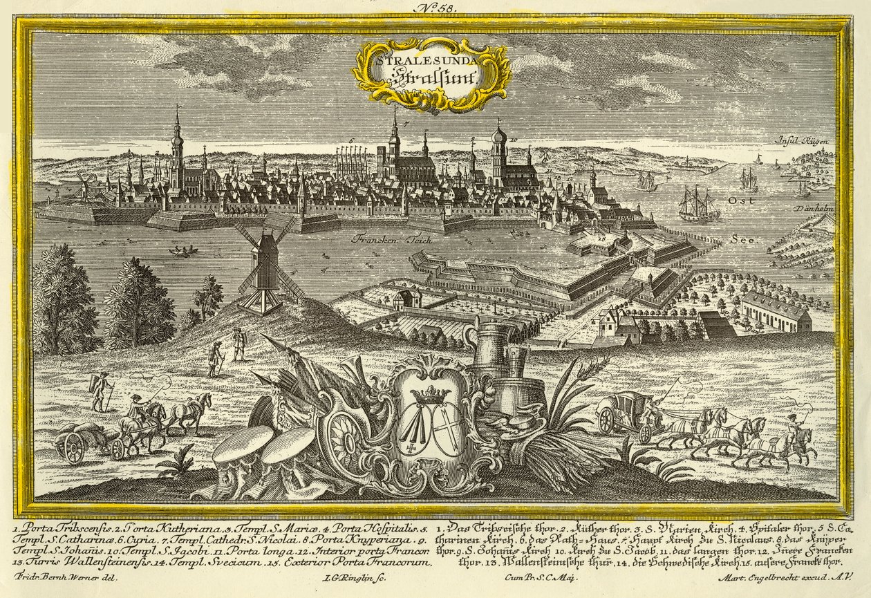 Stralsund, vers 1740 - Johann Georg Ringlin