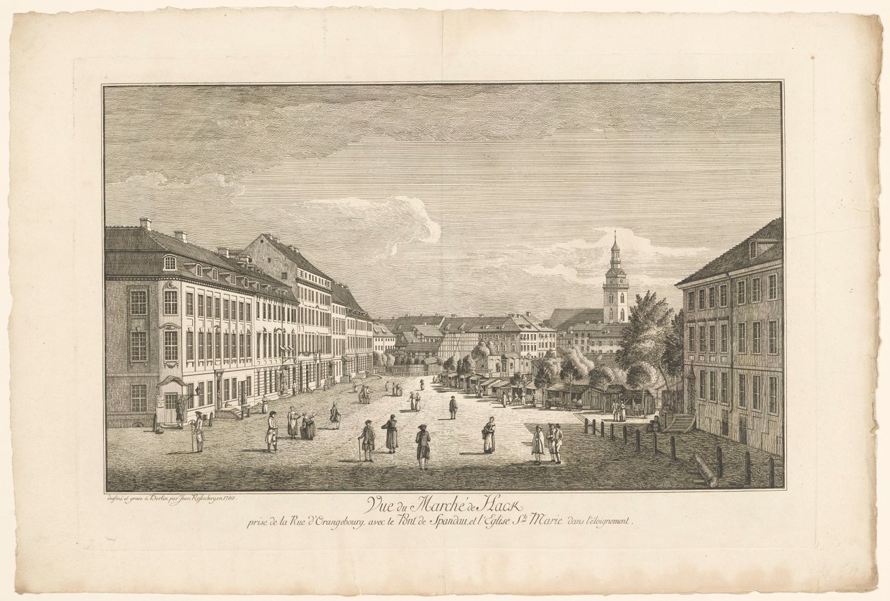 Vue du Marché de Hackescher à Berlin, avec l