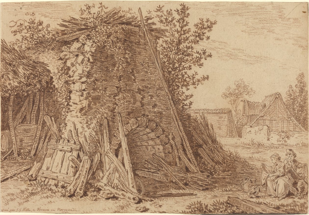 Un four rustique à Vernon - Johann Georg Wille