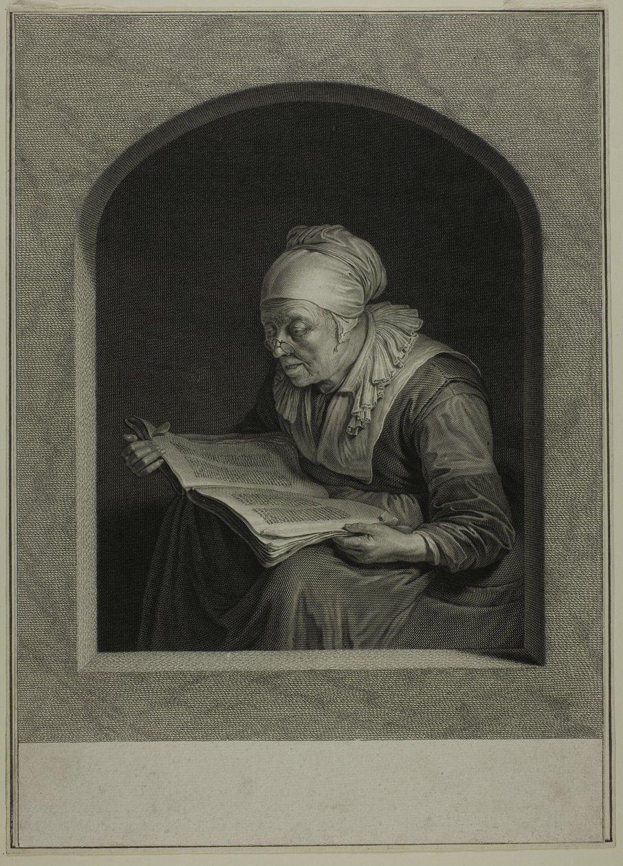 La Liseuse - Johann Georg Wille