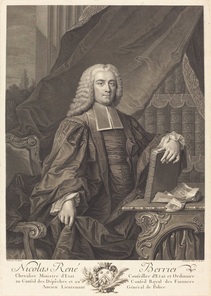 Nicolas René Berryer - Johann Georg Wille after Jean François Delyen