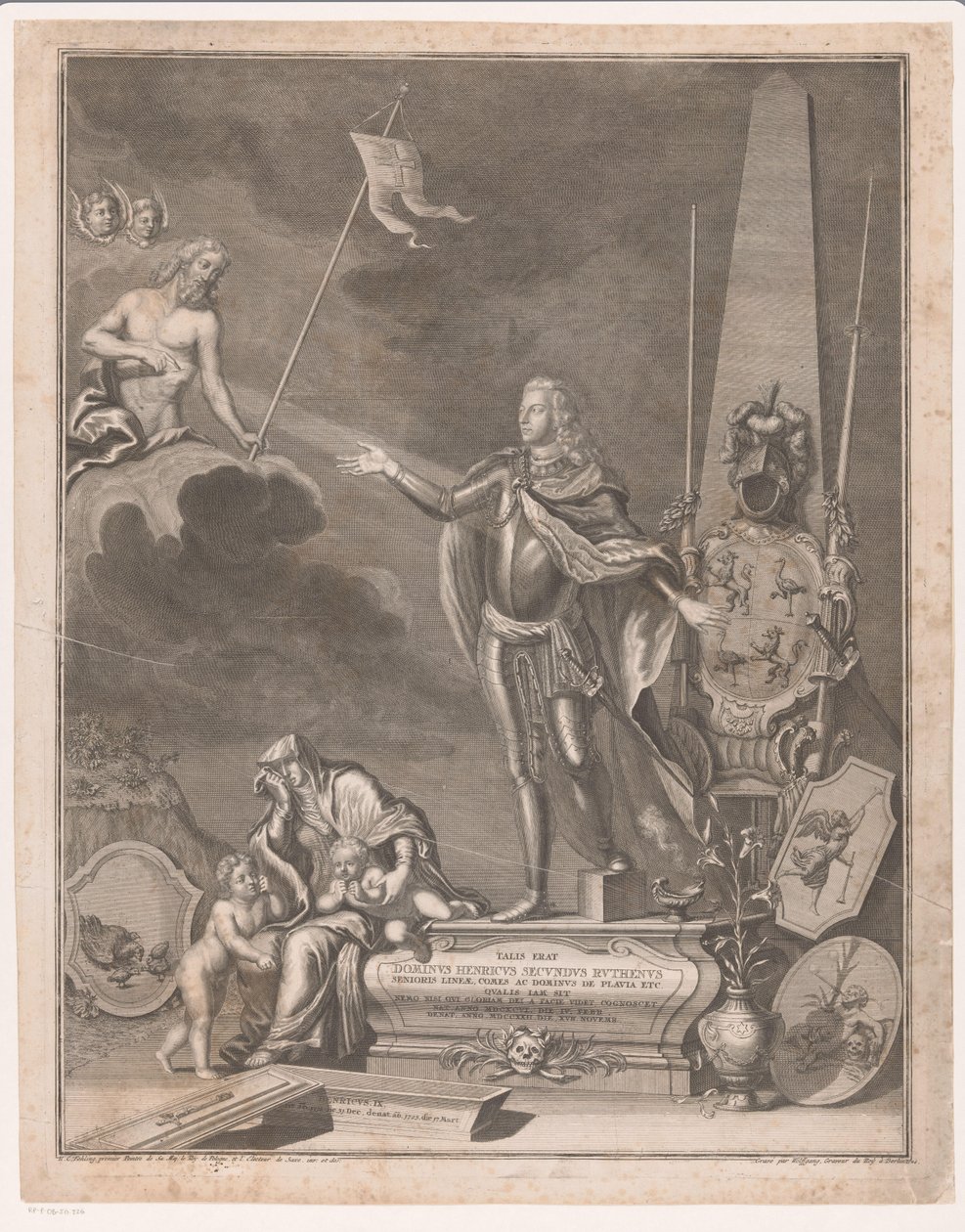 Monument avec Heinrich II von Reuß-Obergreiz - Johann Georg Wolffgang