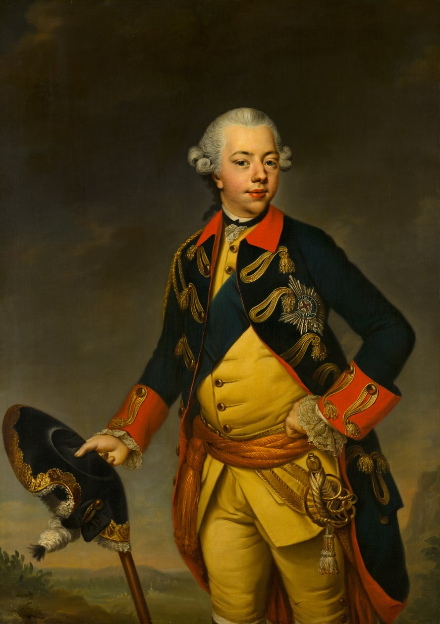 Portrait du Stathouder Guillaume V - Johann Georg Ziesenis
