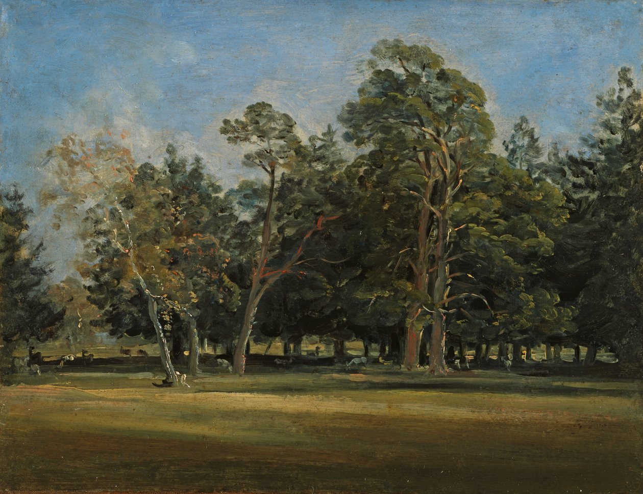 Le jardin des cerfs à Munich - Johann Georg von Dillis
