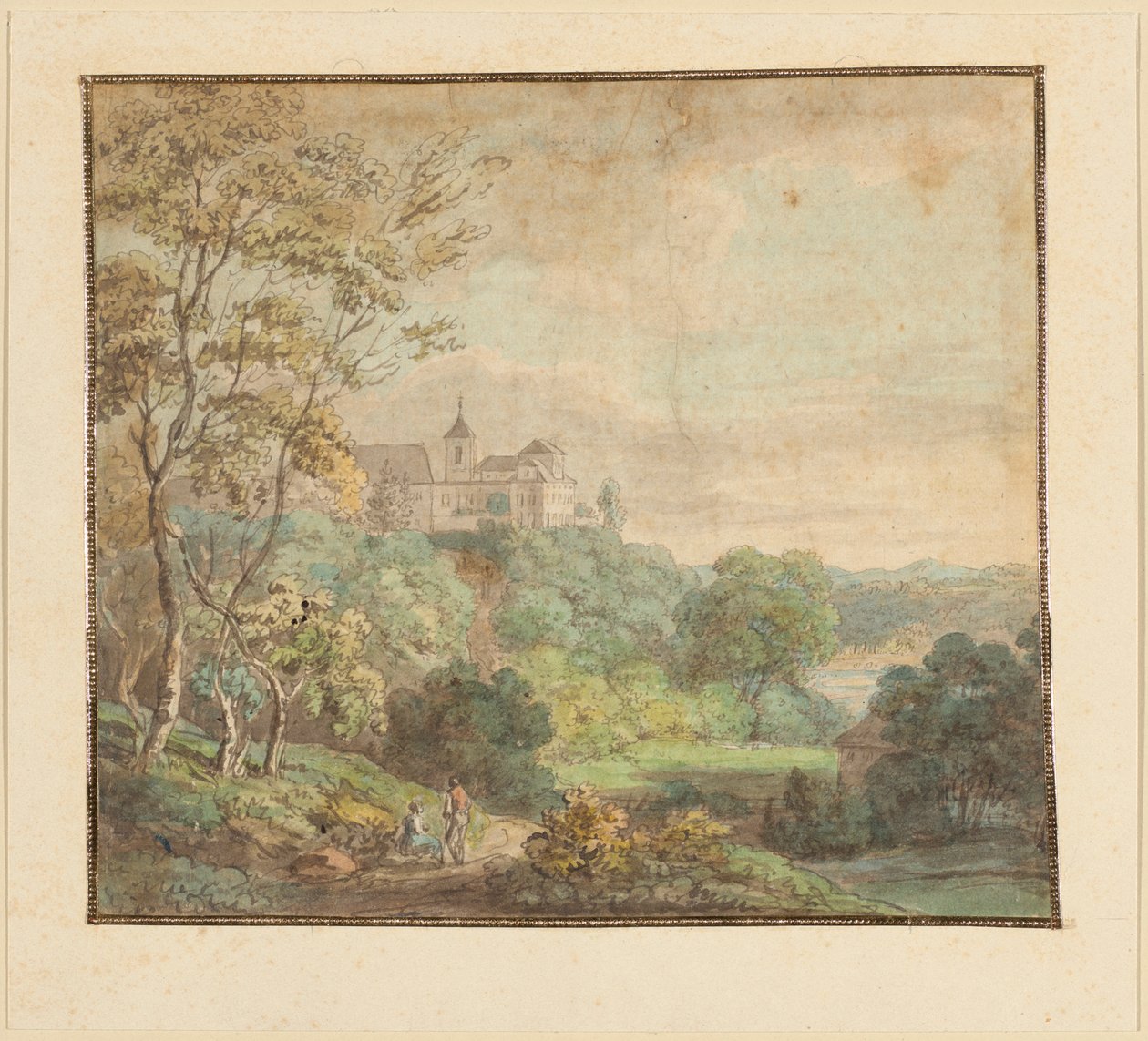 Paysage avec un château - Johann Georg von Dillis