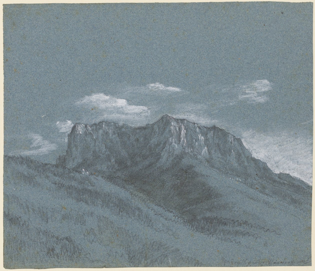 Le Rauschberg, vers 1800 - Johann Georg von Dillis