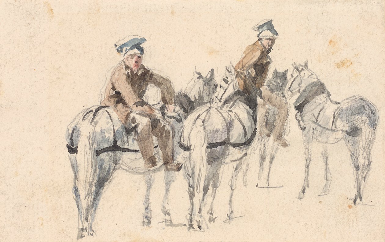 Quatre chevaux - Johann Georg von Dillis