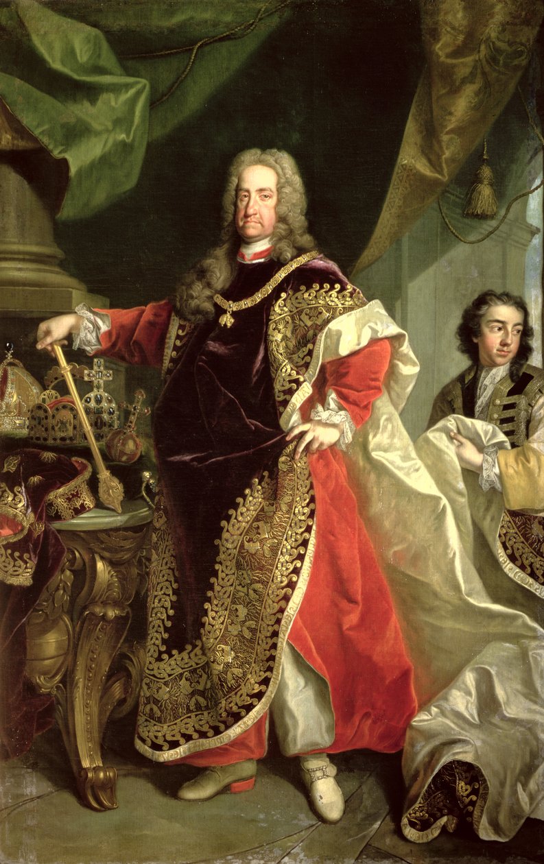 Charles VI (1685-1740), Empereur romain germanique portant les robes de l