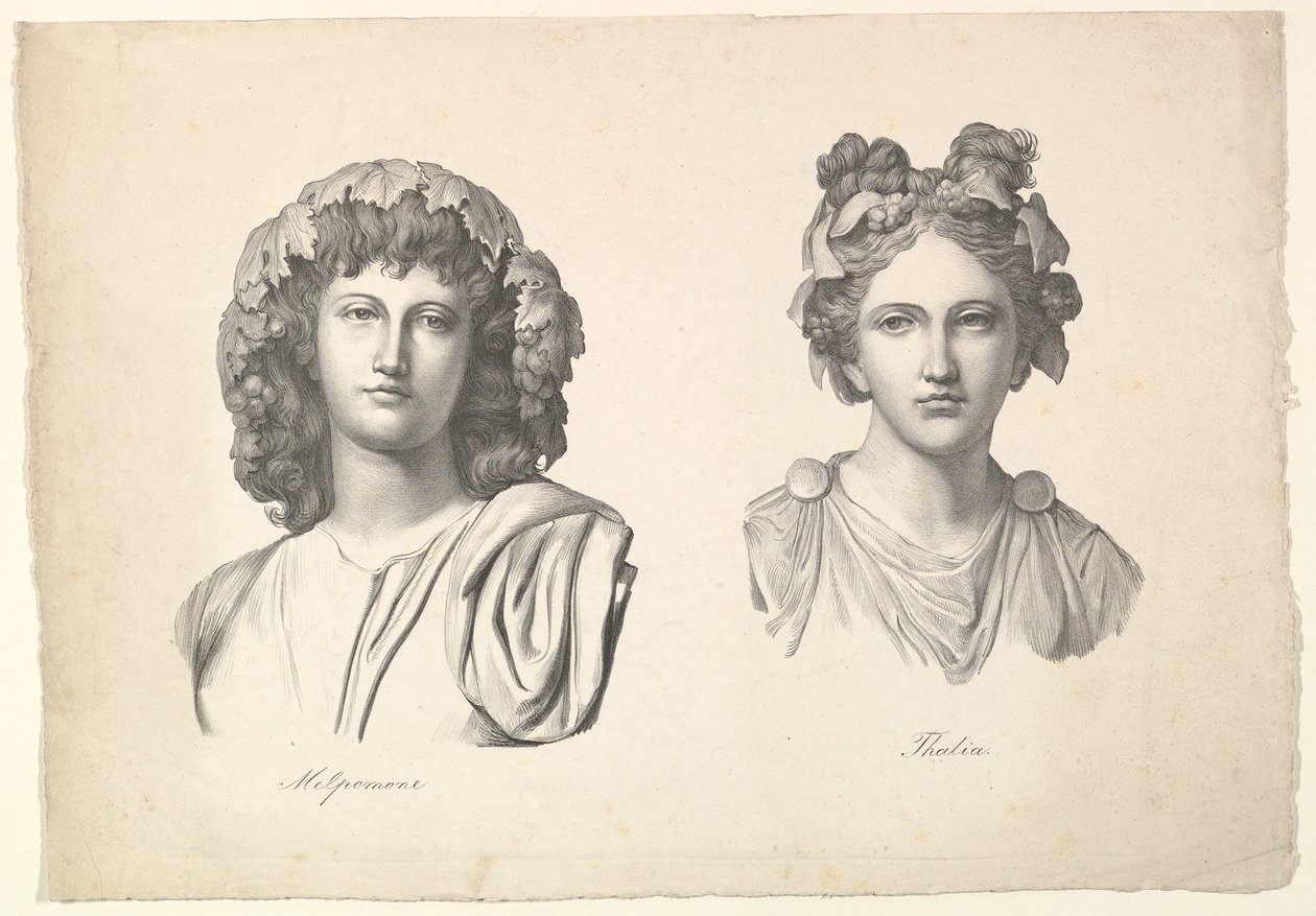 Melpomène et Thalie, 1823-26 - Johann Gottfried Schadow