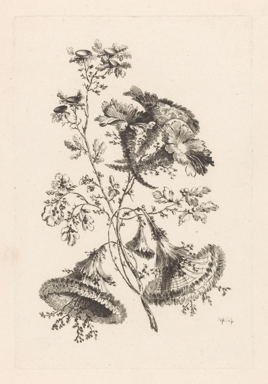 Fleurs triangulaires - Johann Heinrich  Hess