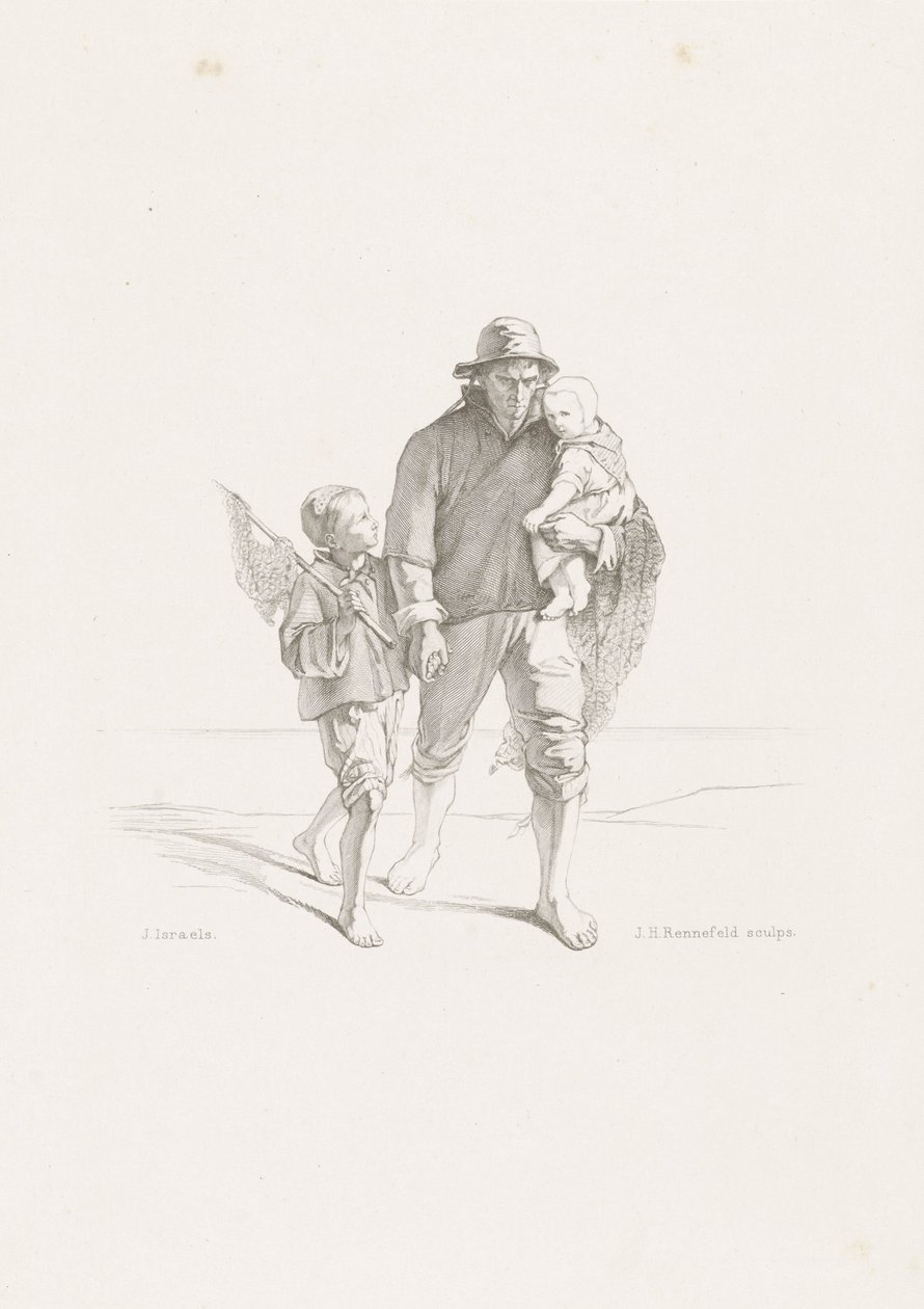 Le long du cimetière
Les enfants de la mer (série) - Johann Heinrich Maria Hubert Rennefeld