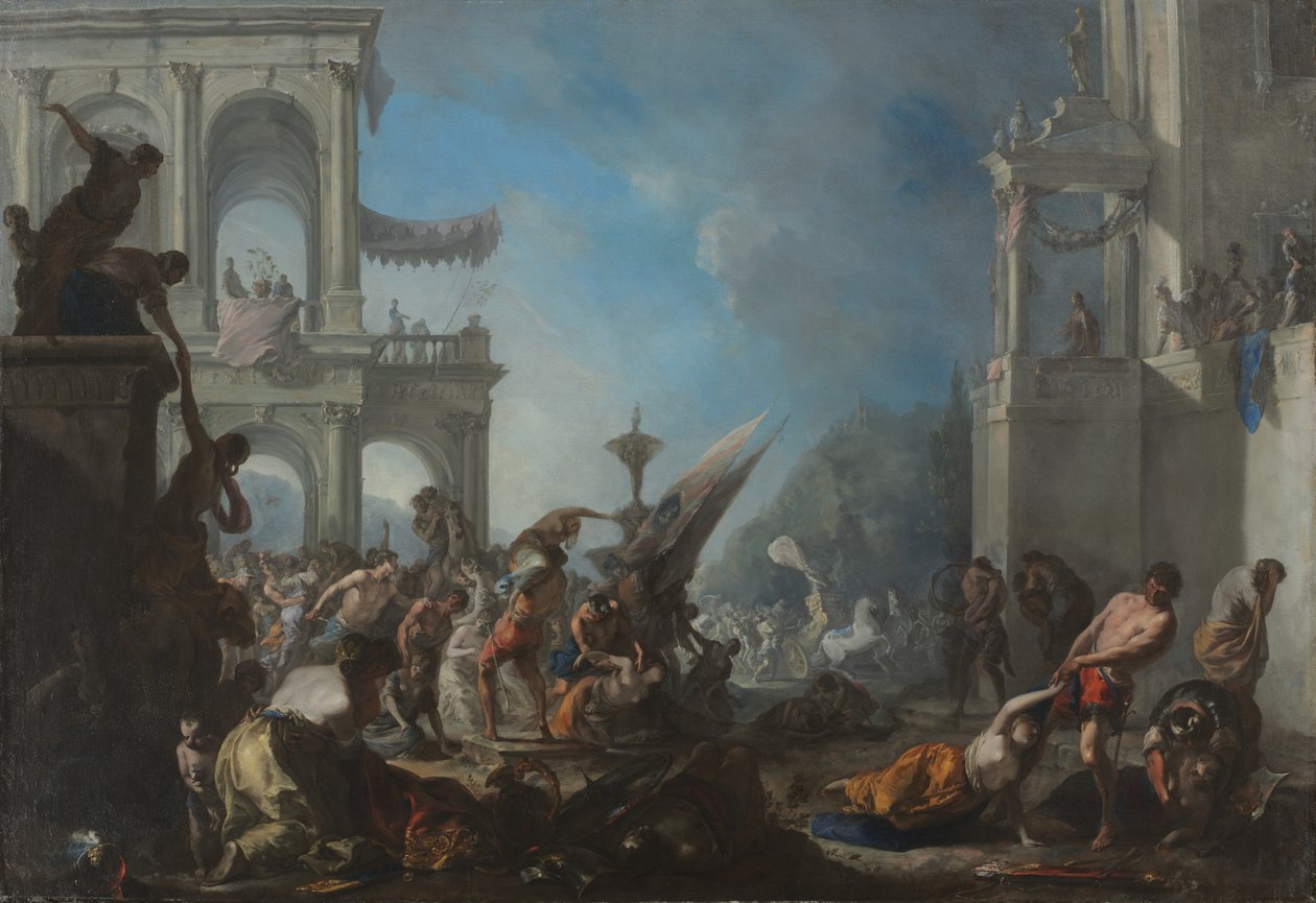 Enlèvement des Sabines, vers 1640 - Johann Heinrich Schönfeld