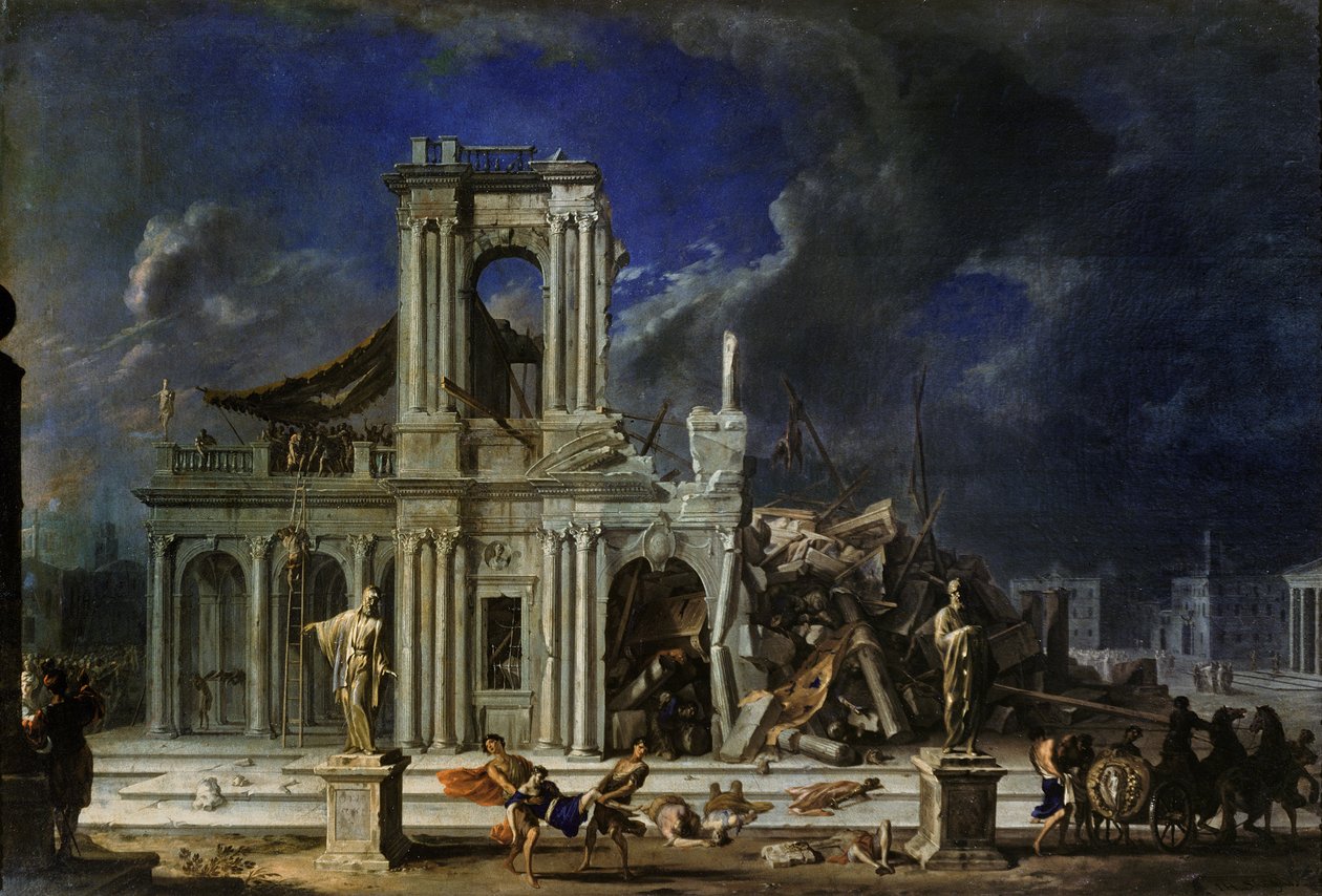 Samson frappant les Philistins, vers 1633-34 - Johann Heinrich Schönfeld