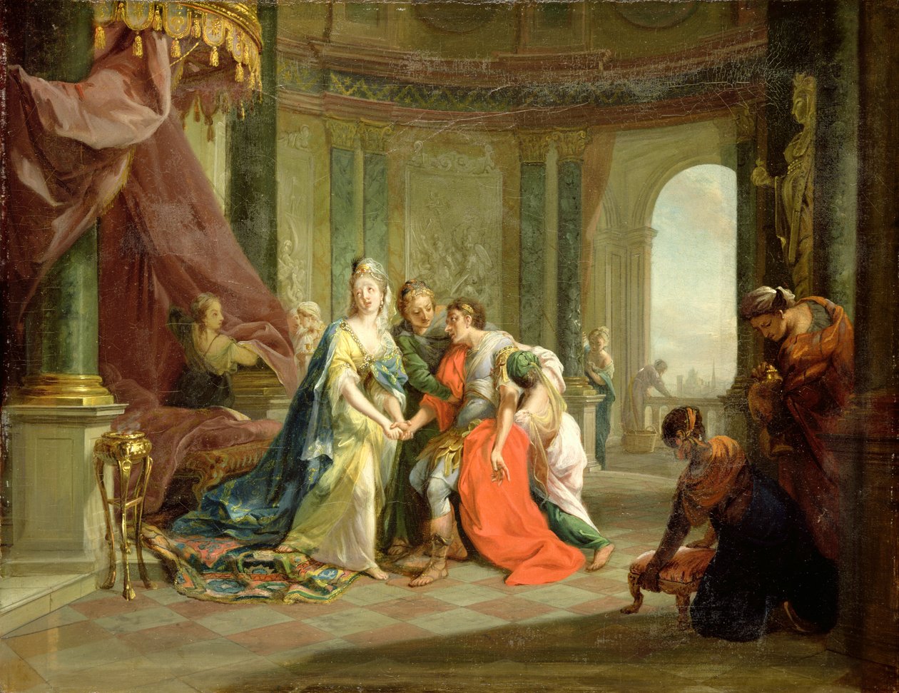 Antoine, mortellement blessé, avec Cléopâtre, vers 1797-99 - Johann Heinrich Tischbein