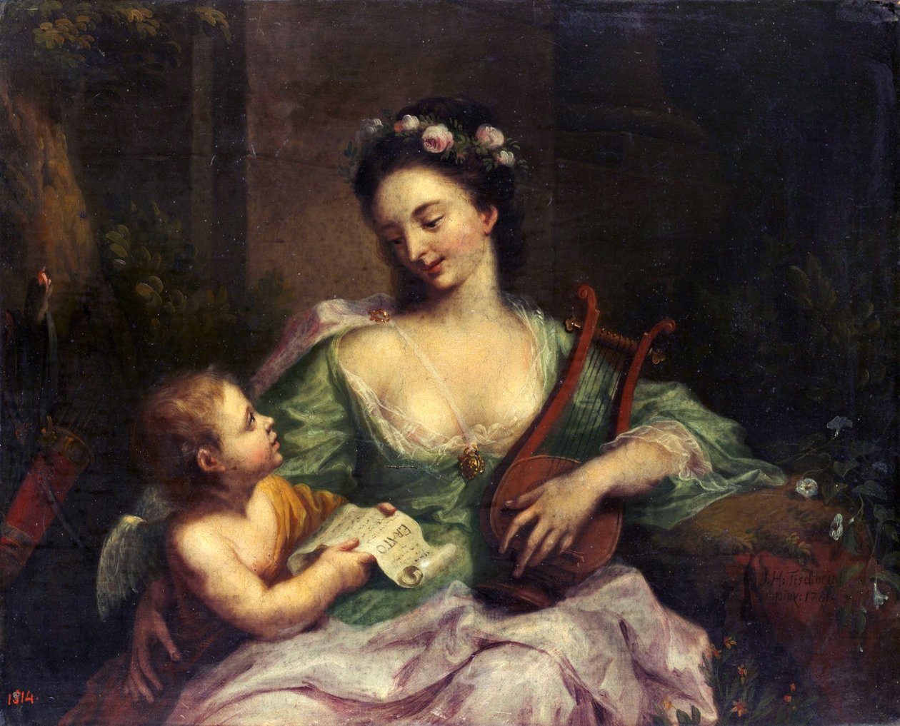 Les neuf muses - Erato (Poésie lyrique) - Johann Heinrich Tischbein