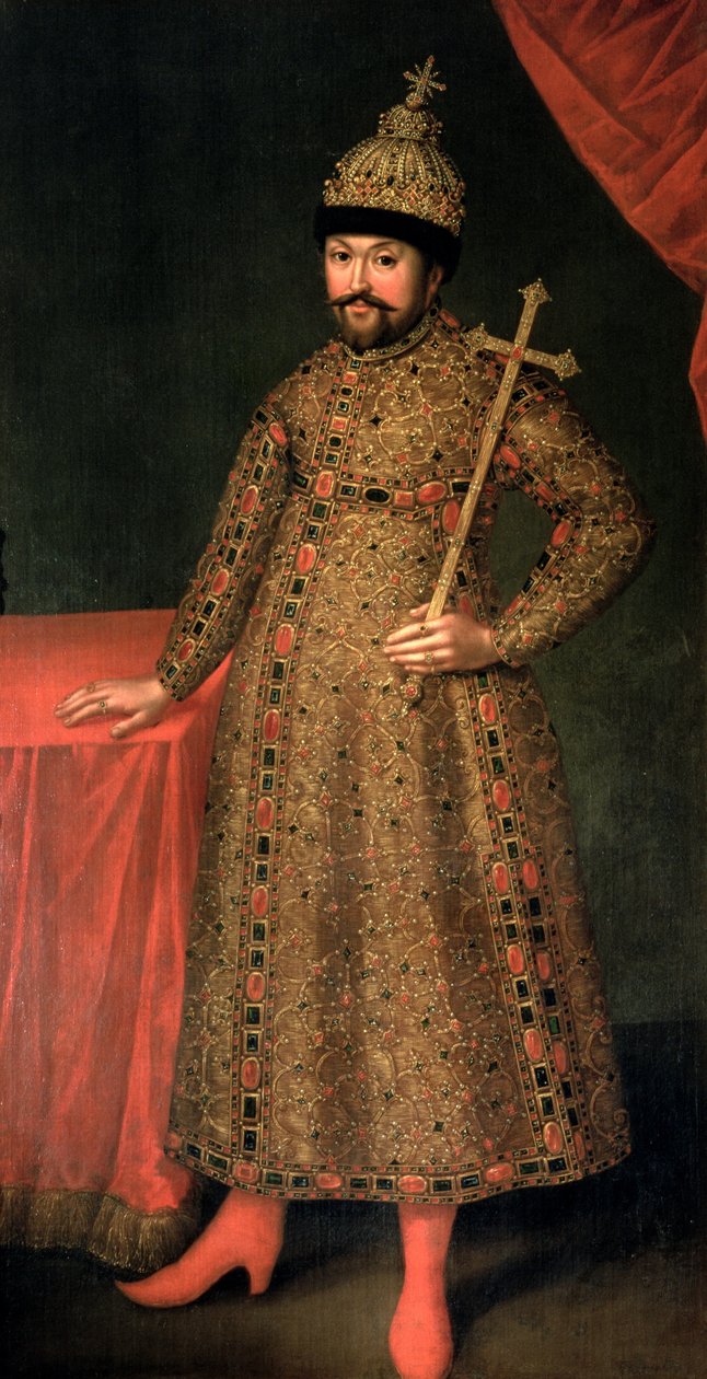 Portrait du tsar Michel III Fiodorovitch (1596-1645), 1728 - Johann Heinrich Wedekind