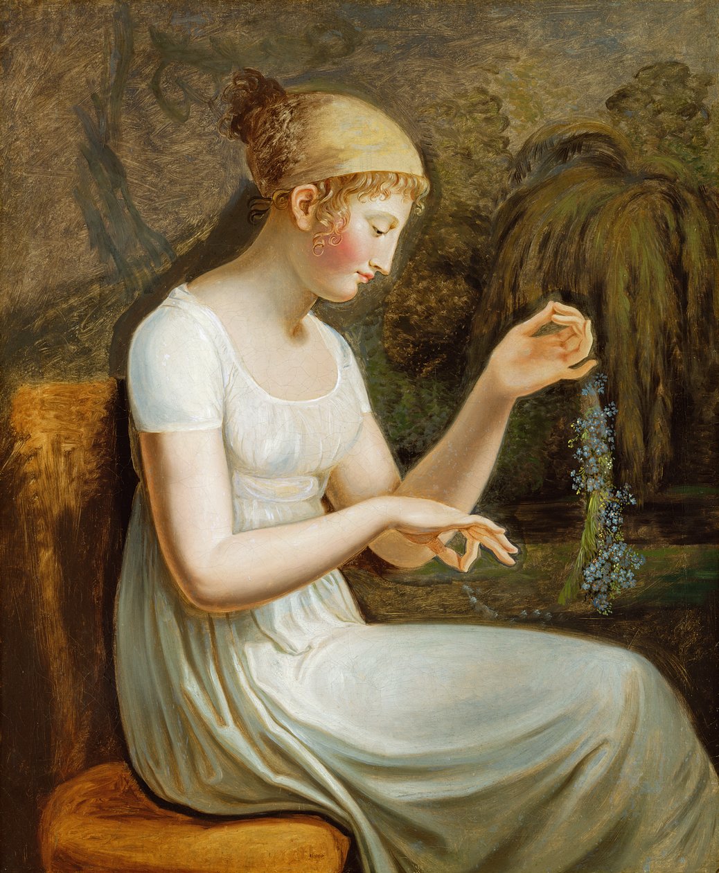 Fille avec des fleurs - Johann Heinrich Wilhelm Tischbein