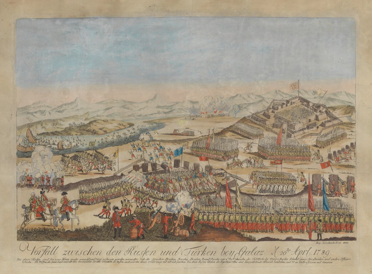 Incident entre les armées russes et ottomanes à Galati le 20 avril 1789, 1789 - Johann Hieronymus Loeschenkohl