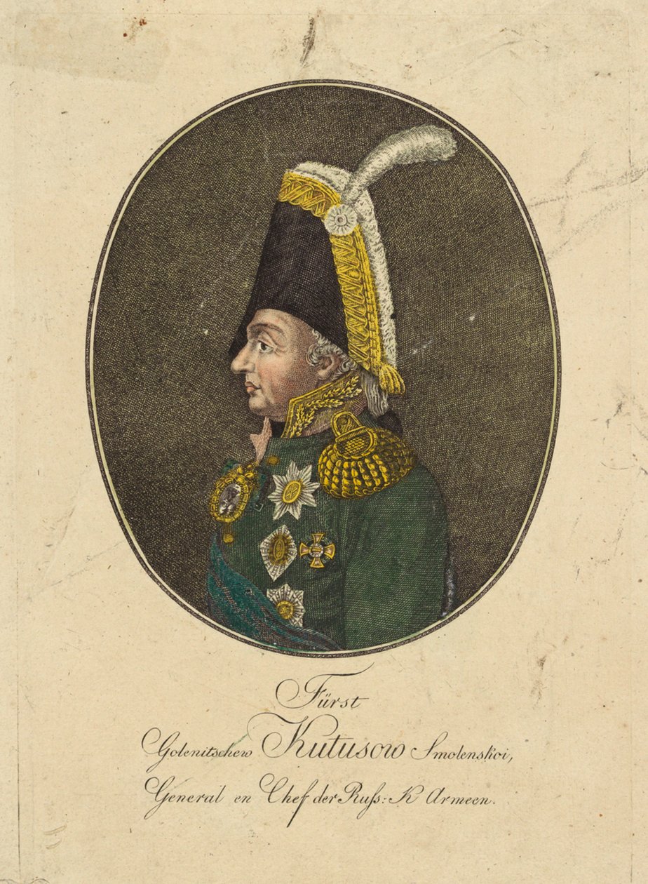 Portrait du maréchal prince Mikhaïl Koutouzov - Johann Hieronymus Loeschenkohl