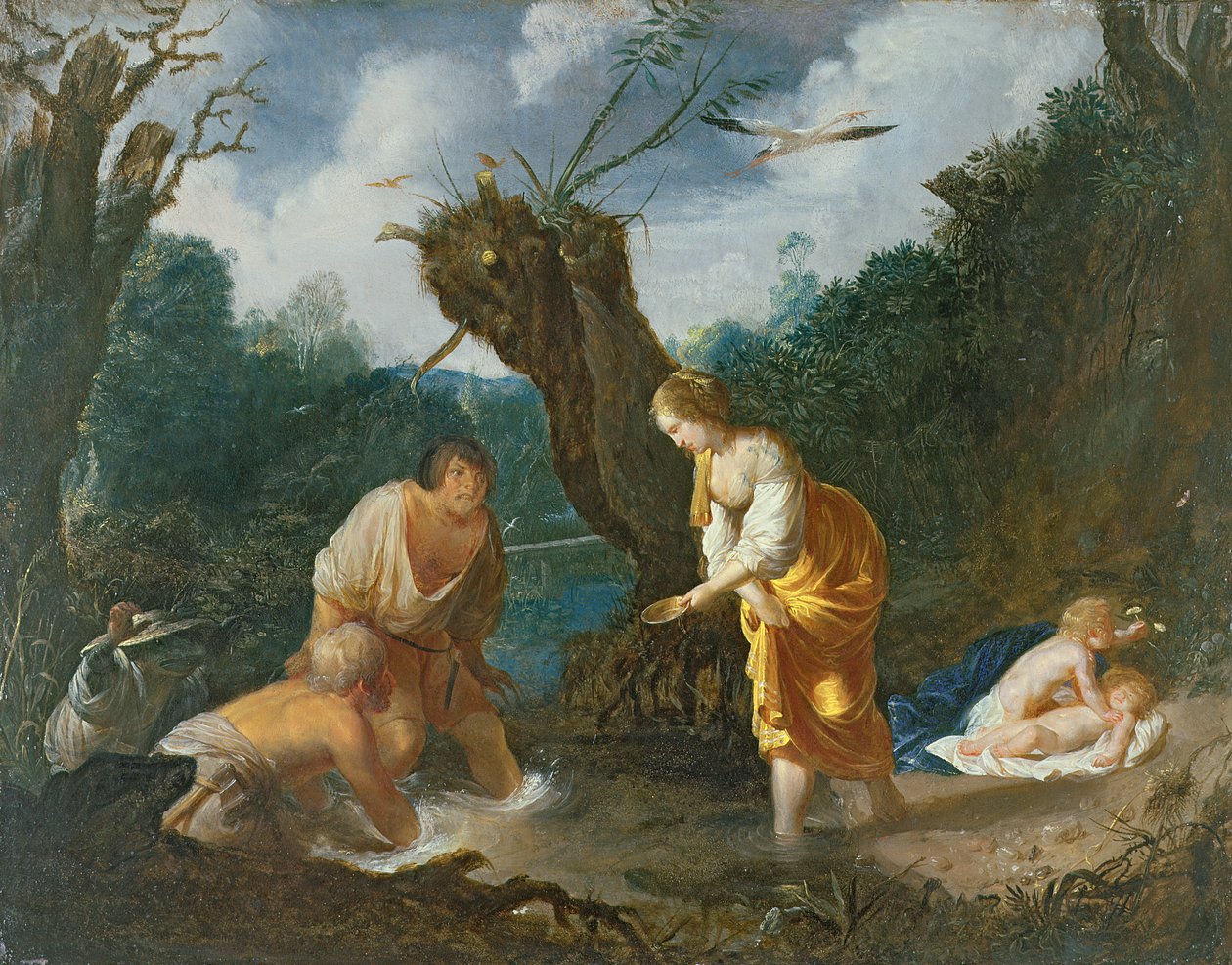 Latone transformant les paysans en grenouilles, vers 1644 - Johann Hulsman