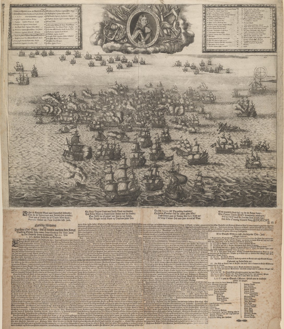Bataille de la baie de Køge en juillet 1677 - Johann Husman