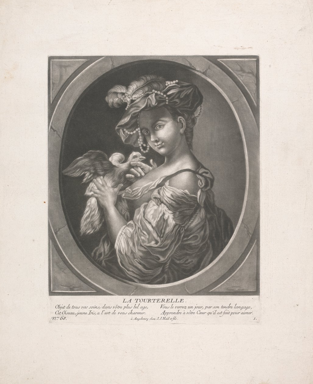 La Tourterelle - Johann Jacobus Haid