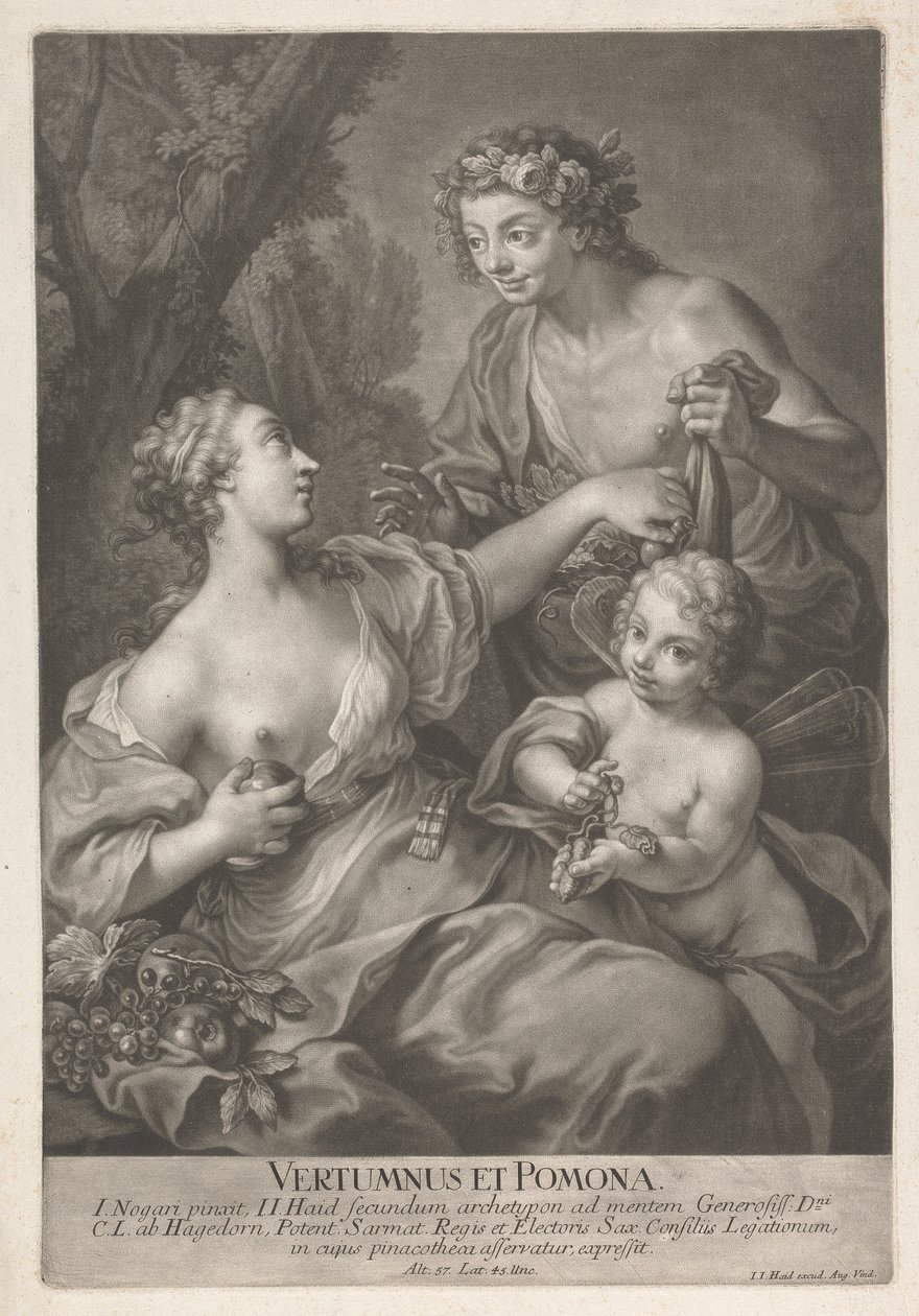Vertumne et Pomone - Johann Jacobus Haid