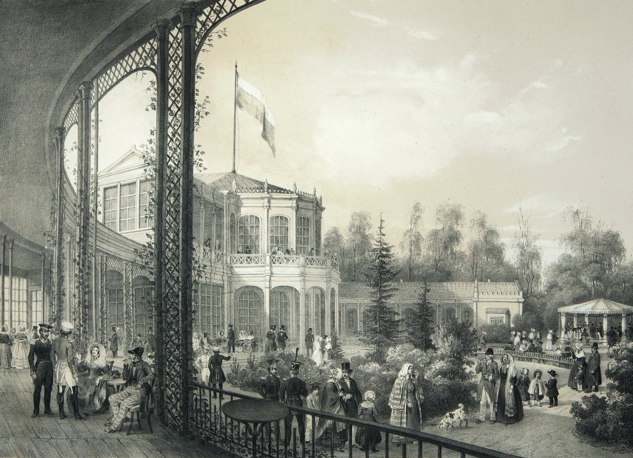 La gare de Pavlovsk, 1840-1850 - Johann Jakob Meier