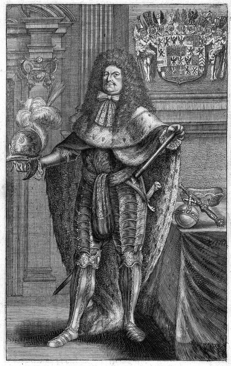 Portrait de Frédéric-Guillaume 1620-1688, Électeur de Brandebourg, Duc de Prusse, 1683 - Johann Jakob Vogel