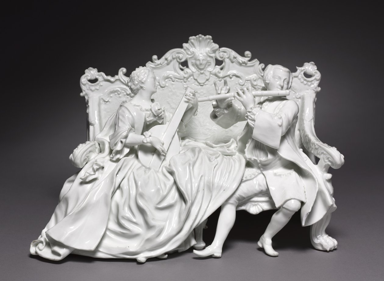 Groupe de crinoline : Musiciens, manufacture Meissen Porcelain Factory, Allemagne, c.1737 - Johann Joachim Kändler
