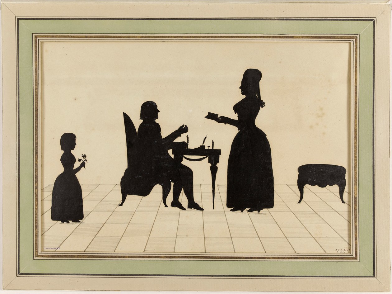 Monsieur et Madame Roland et leur fille Eudora - Johann Kaspar Lavater