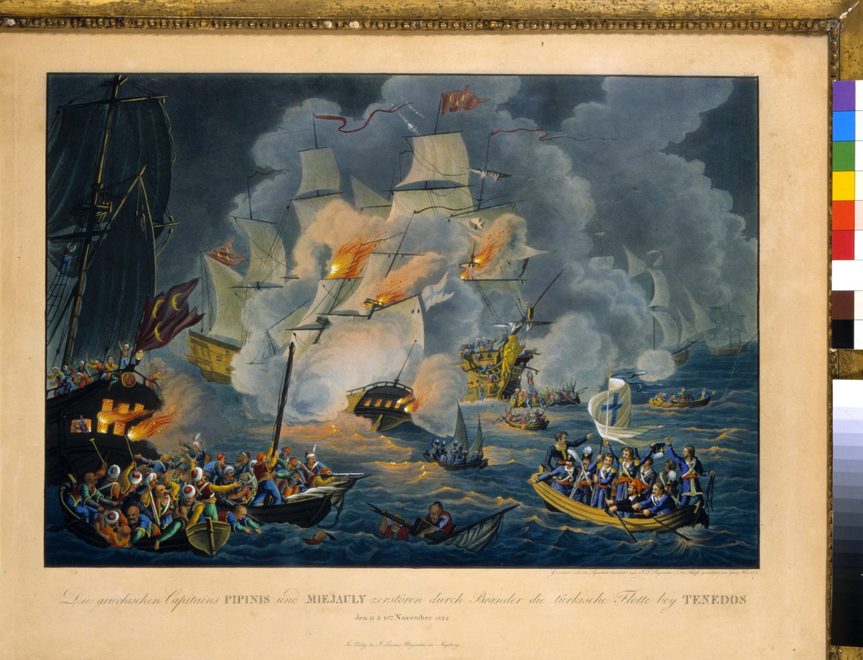 Bataille de Ténédos, 27 octobre 1822 - Johann Lorenz Rugendas
