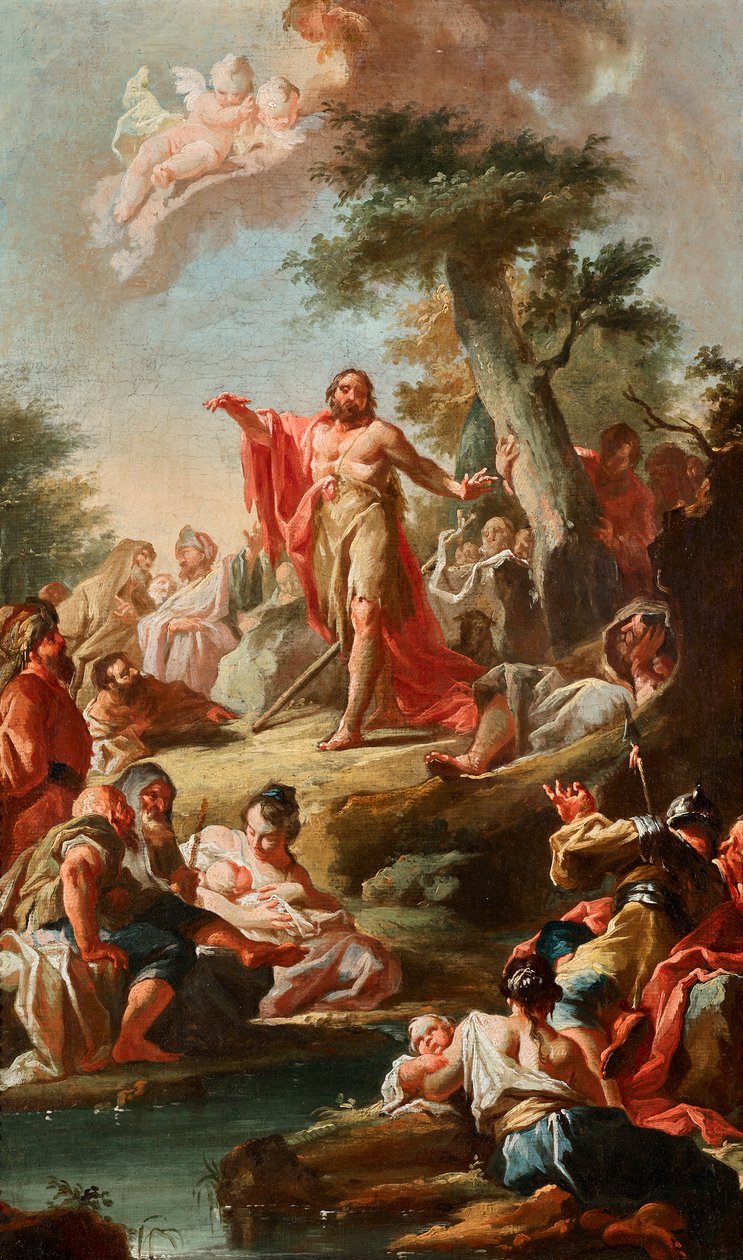 Le sermon de Jean-Baptiste - Johann Lucas Kracker