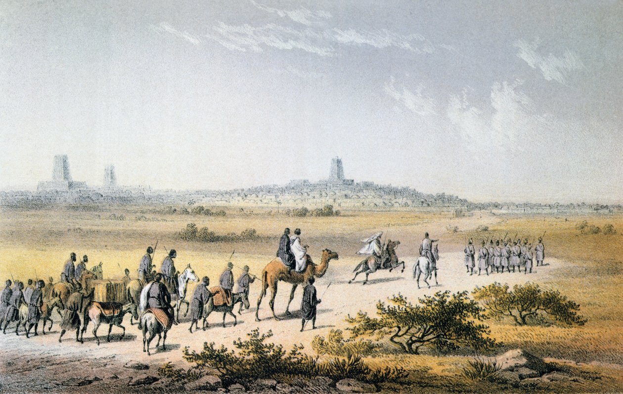Entrée de la caravane de Heinrich Barth à Tombouctou en 1853, de 