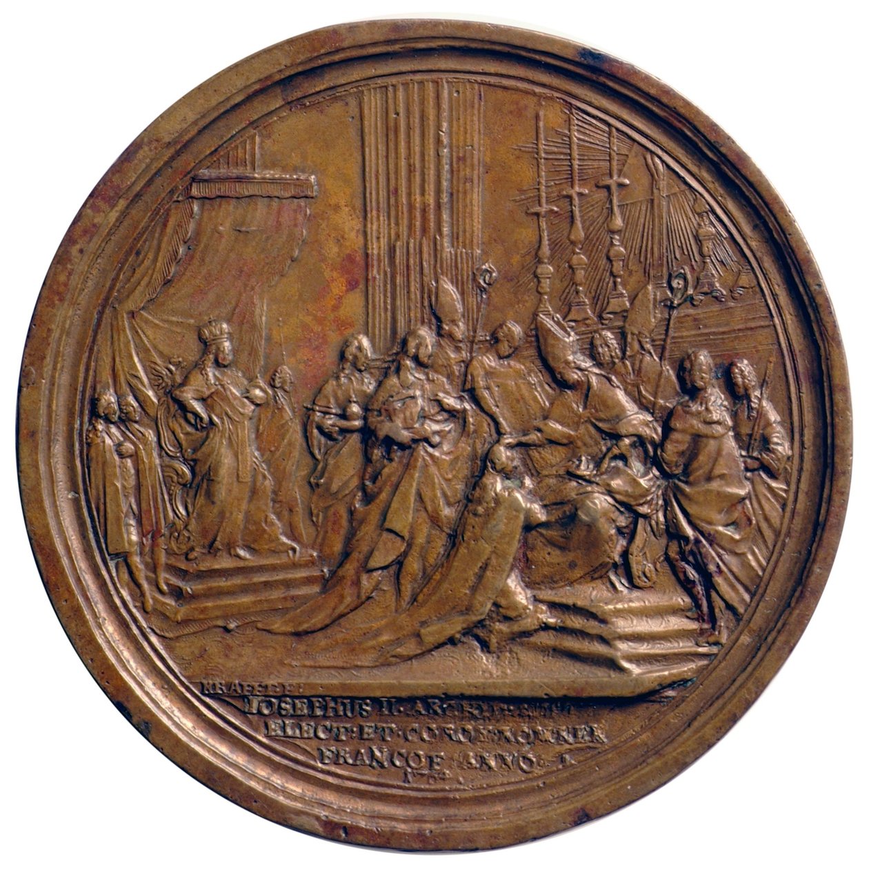 Le couronnement de Joseph II comme roi romain-allemand à Francfort-sur-le-Main en 1764 - Johann Martin Krafft