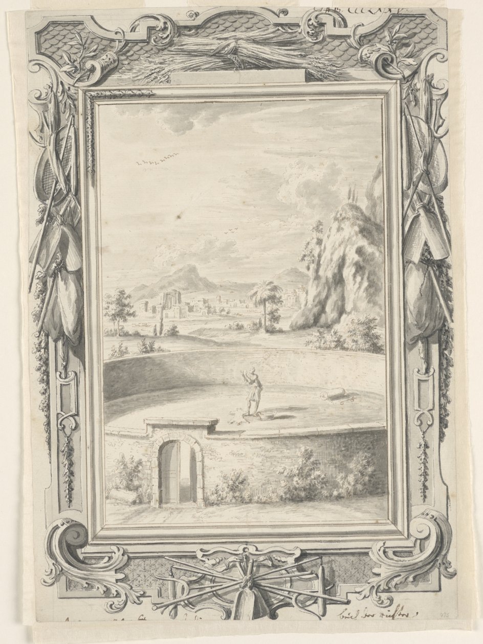 Étude pour La Toison de Gédéon, Planche 375, Physica Sacra - Johann Melchior Füssli