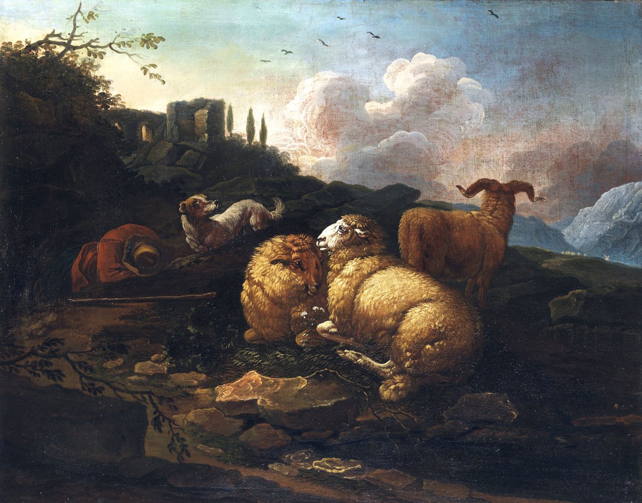 Johann Melchior Roos Mouton et berger - Johann Melchior Roos