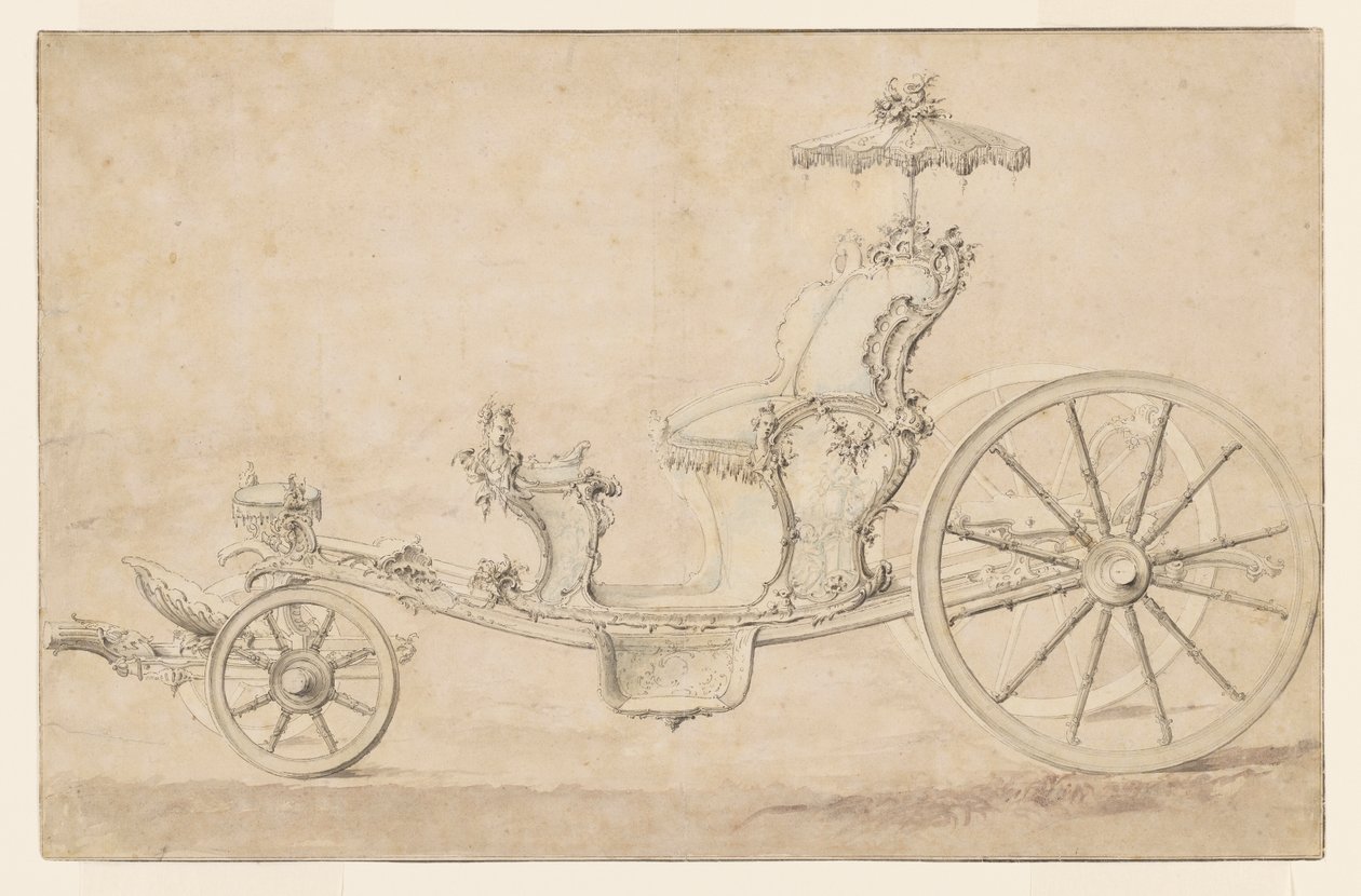 Conception pour un cabriolet - Johann Michael Hoppenhaupt II